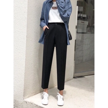 Quần tây baggy nữ lưng cao MADELA phong cách công sở QBG102 - Giá ưu đãi 160k 6
