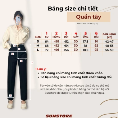 Quần tây baggy nữ lưng cao vải tuyết mưa đen thắt lưng thanh lịch đi làm công sở 2
