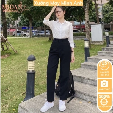 Quần Tây Baggy Nữ MA333 Xinh Đẹp - Thích Hợp Đi Học, Đi Làm Công Sở, Giá 83.000 VND