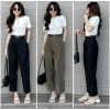 Quần Tây Baggy Nữ Ngọc Anh Gol Lưng Cạp Cao - Form Chuẩn Tôn Dáng, Phù Hợp Công Sở & Đi Học - Mã 118 Giá 119k