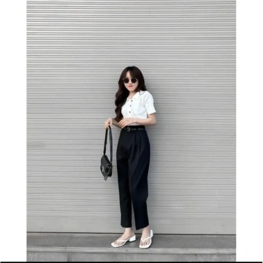 Quần Tây Baggy Nữ Ngọc Anh Gol Lưng Cạp Cao - Form Chuẩn Tôn Dáng, Phù Hợp Công Sở & Đi Học - Mã 118 Giá 119k