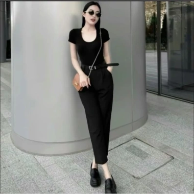 Quần Tây Baggy Nữ Ngọc Anh Gol Lưng Cạp Cao - Form Chuẩn Tôn Dáng, Phù Hợp Công Sở & Đi Học - Mã 118 Giá 119k