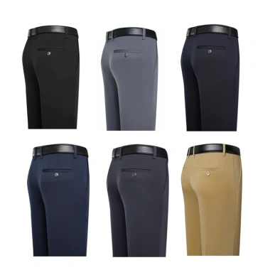 Quần tây BEFOYI dáng suông mỏng lưng cao size lớn thời trang công sở nam 2 Quần tây BEFOYI dáng suông mỏng lưng cao size lớn thời trang công sở nam 2