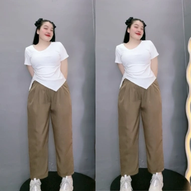 Quần tây bigsize nữ 9 tấc lưng chun khuy cài cotton lạnh công sở - 159k 3 Quần tây bigsize nữ 9 tấc lưng chun khuy cài cotton lạnh công sở - 159k 3