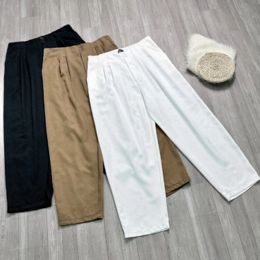 Quần tây bigsize nữ 9 tấc lưng chun khuy cài cotton lạnh công sở - 159k