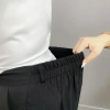 Quần Tây Bigsize Nữ Baggy 9 Tấc Lưng Cao Cạp Chun Phong cách công sở chubby 9