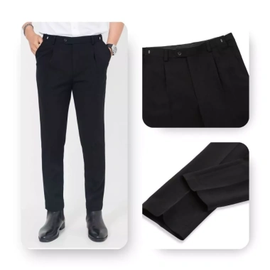 Quần tây công sở AKUBA slimfit, nút gài điều chỉnh, vải chống nhăn, giá chỉ 299k 3