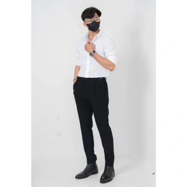 Quần tây công sở AKUBA slimfit, nút gài điều chỉnh, vải chống nhăn, giá chỉ 299k 6