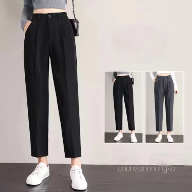 Quần tây công sở baggy gấu bằng - Phong cách thoải mái, giá chỉ 76.250₫