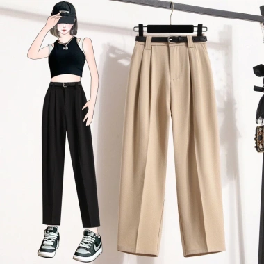 Quần Tây công sở baggy phom rộng, chất xước Hàn, phong cách hiện đại chỉ 160k 2