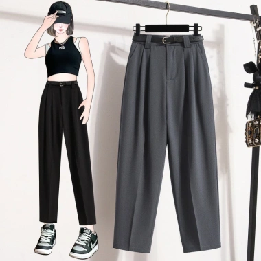 Quần Tây công sở baggy phom rộng, chất xước Hàn, phong cách hiện đại chỉ 160k 5