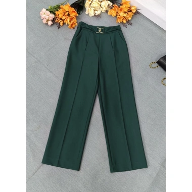 Quần tây công sở cao cấp ống suông, phối khoen, ống rộng - Giá chỉ 238.000₫ (giảm từ 292.740₫)