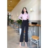 Quần tây công sở HINSTORE ống loe dáng lửng cúc túi bổ 132 - Giá chỉ 199.000₫ 2