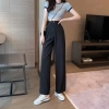 Quần Tây Công Sở Madela Ống Rộng Cạp Cao Khoá Trước, Không Cúc, Tôn Dáng Nữ 2