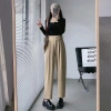 Quần tây công sở MIE baggy vạt lệch cúc hông lưng thun - Giá chỉ 209.000 VND