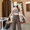 Quần tây công sở nấm lùn, form ống suông lưng cao, khóa kéo vô hình, bigsize - 106.554₫ 4