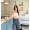 Quần tây công sở nấm lùn, form ống suông lưng cao, khóa kéo vô hình, bigsize - 106.554₫ 10