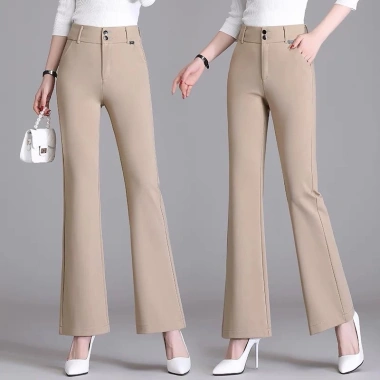 Quần tây công sở nữ bigsize 40-75kg ống vảy loe lưng cao hack dáng đi học, chỉ 125k 6