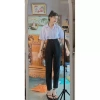 Quần Tây Công Sở Nữ Cúc Cạp Cao Baggy Lưng Cao Tôn Dáng, Co Giãn Nhẹ - Giá 99k 5