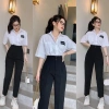 Quần Tây Công Sở Nữ Cúc Cạp Cao Baggy Lưng Cao Tôn Dáng, Co Giãn Nhẹ - Giá 99k 9