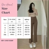 Quần tây công sở ống loe dáng lỡ màu nâu đen kem, vải tuyết mưa, giảm 21% 2