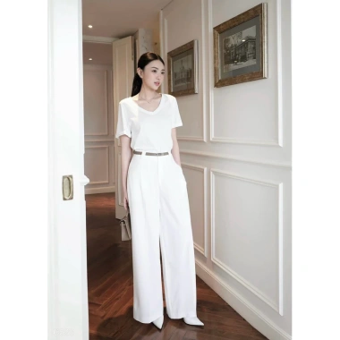Quần tây công sở ống xuông rộng 102cm, lưng cao, chất cheo Ý, không nặn, size đầy đủ, chỉ 364.000đ 8