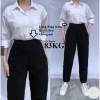 Quần Tây Đi Học Chun Sau Vải Tuyết Mưa Dây Kéo Bên Sườn Bigsize 83kg Giá 115k 3