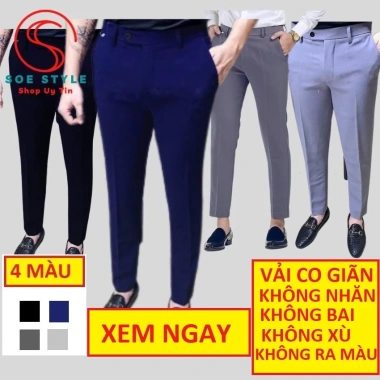 Quần tây đi học SOE Style co giãn tốt, vải không nhăn, không xù, không ra màu - phù hợp học sinh, sinh viên, công sở