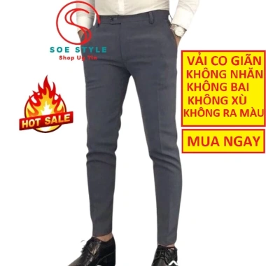 Quần tây đi học SOE Style co giãn tốt, vải không nhăn, không xù, không ra màu - phù hợp học sinh, sinh viên, công sở