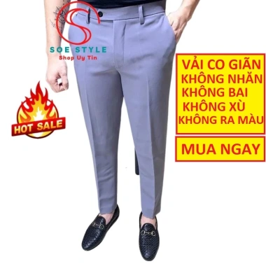 Quần tây đi học SOE Style co giãn tốt, vải không nhăn, không xù, không ra màu - phù hợp học sinh, sinh viên, công sở