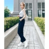 Quần Tây Học Sinh Nữ 2 Ly Khuy Giữa Vải Tuyết Mưa Dày, Lưng Cao Dáng Bigsize Giá 125k 6