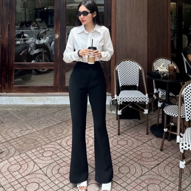 Quần tây hơi loe Dens.clothing dài 103cm - Giá ưu đãi 340.990₫, thoáng mát