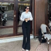 Quần tây hơi loe Dens.clothing dài 103cm - Giá ưu đãi 340.990₫, thoáng mát 4