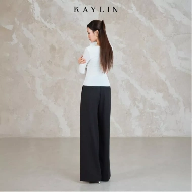 Quần tây KAYLIN ống suông xếp ly, chất vải ramie thanh lịch BST 12.2.025 – 500k