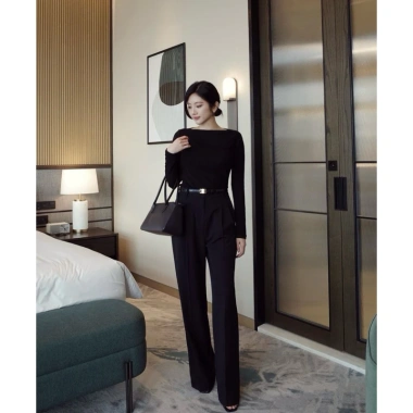 Quần Tây Lưng Cao Ống Đứng Dài 103cm Vải Chèo Hàn Không Nhăn - Size đa dạng, nhiều màu công sở 360k