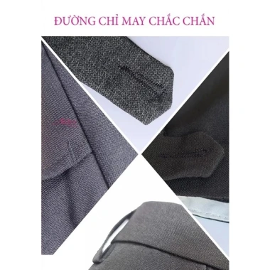 Quần tây nam AP30 ống đứng trung niên vải không phai màu đen - giảm còn 109.000₫