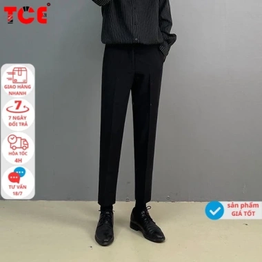 Quần Tây Nam Baggy TCE Công sở Dáng ôm Cotton Co giãn Không nhăn Cao cấp 110k