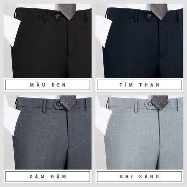 Quần Tây Nam Cao Cấp Atrastino VNXK Cotton Lạnh Không Nhăn Co Dãn Nhẹ Thanh Lịch QA005 Bản Mới