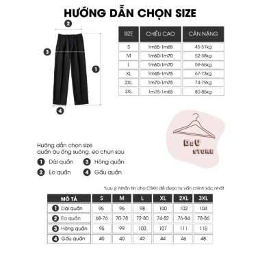 Quần Tây Nam Cao Cấp DU&I STORE - Kiểu Ống Rộng Hàn Quốc, Dễ Phối Đồ, 205.000đ 2
