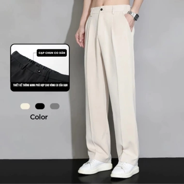 Quần Tây Nam Cao Cấp DU&I STORE - Kiểu Ống Rộng Hàn Quốc, Dễ Phối Đồ, 205.000đ 10