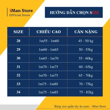 Quần Tây Nam Cao Cấp Hàn Quốc Vải Chéo 79 Co Dãn Chống Nhăn Xù 45‑120Kg - iMan Store 9
