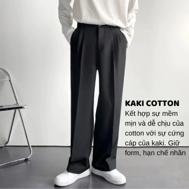 Quần Tây Nam Cao Cấp ống rộng cạp chun co giãn thoải mái, dễ phối đồ – 139.998₫