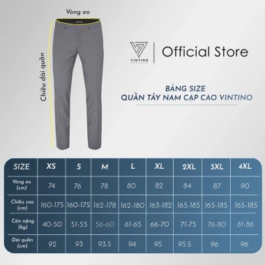 Quần tây nam cạp cao sidetab ống côn đen vải tuyết Hàn công sở - PN STORE QĐL giảm giá 179k 8
