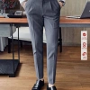 Quần tây Nam cạp cao tự chỉnh eo, baggy lịch lãm màu xám đen be kem Zenzetshop QTN04 5
