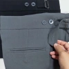 Quần tây Nam cạp cao tự chỉnh eo, baggy lịch lãm màu xám đen be kem Zenzetshop QTN04 8