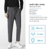 Quần tây nam cạp chun co giãn baggy vải tuyết mưa không nhăn không xù QUZ SOLADO 149k 2