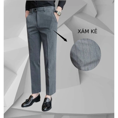 Quần Tây Nam Cạp Chun Co Giãn COTON SPANDECK Không Nhăn Không Xù QA66 Giá 299k
