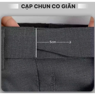 Quần Tây Nam Cạp Chun Co Giãn COTON SPANDECK Không Nhăn Không Xù QA66 Giá 299k