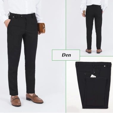 Quần tây nam công sở vải tuyết mưa ôm nhẹ ống côn phong cách Hàn Quốc 10