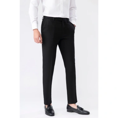 Quần Tây Nam Đen Slimfit - Vải dày mịn, ôm gọn - Đi làm và dự tiệc, 480k, giá gốc 624k